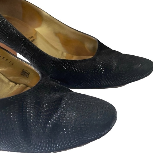 Bruno Magli - Black Evening Pumps Platform Heels - Picture 5 of 12